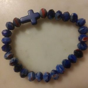 Beaded Cross Bracelet